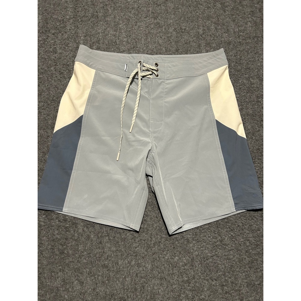 Birdwell beach britches boardshorts mens lightweight size 31 gray shorts